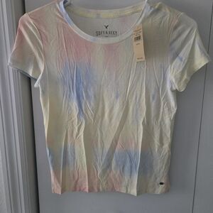Women's Pastel Tie-Dye Crewneck Tee